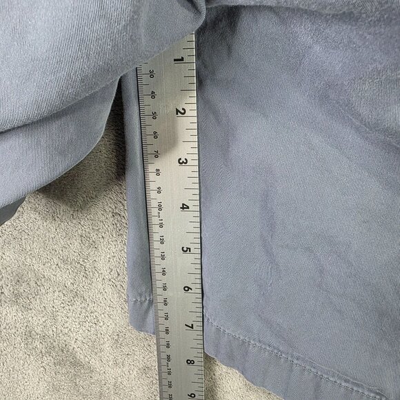 Mens Roundtree & Yorke Casual Blue Chino Shorts Elastic Drawstring Waist 38x7 - Picture 6 of 10